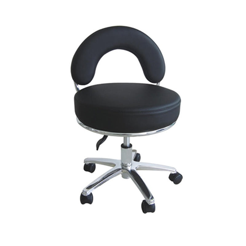 black pedicure stool