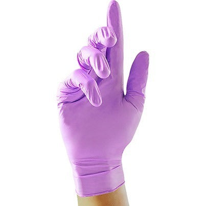 Purple Pearl nitrile glove