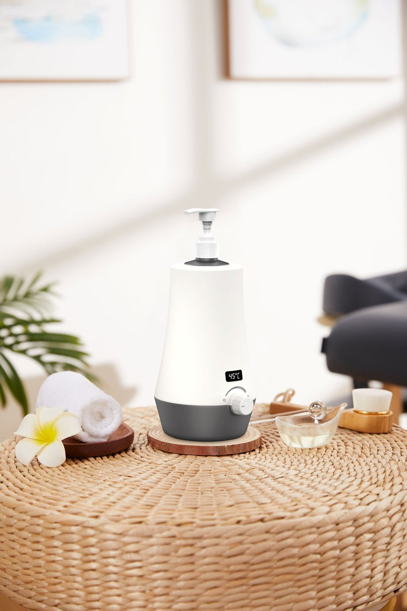 NEW Single Bottle White Massage Oil Heater - SalonServe Hair & Beauty Supplies Ltd