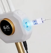 white led floor lamp with double arm