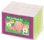 rainbow nail art block