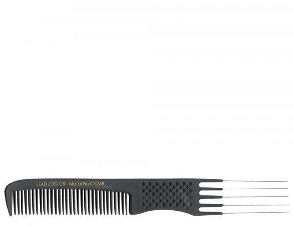 Head Jog Metal Pin Comb - C8 - SalonServe Hair & Beauty Supplies Ltd