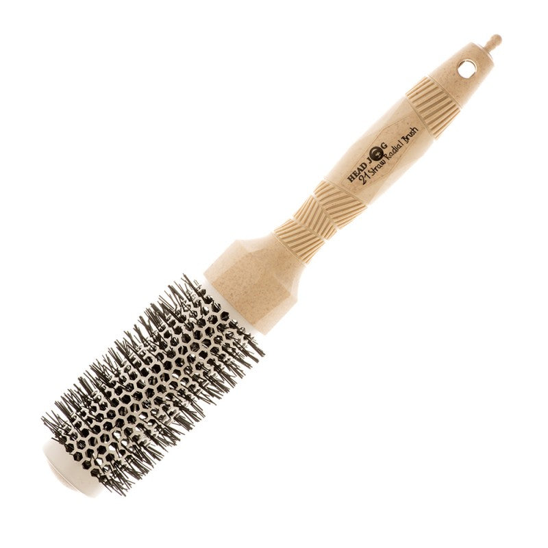 HEAD JOG 21 Straw Radial Brush 34mm Bio Material