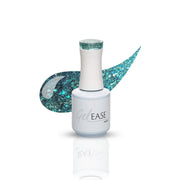 Gelease Gel Nails blue aqua sparkle