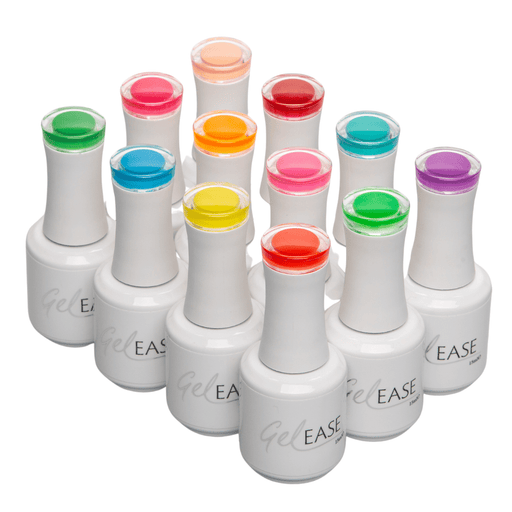 Gelease The Carnival Collection - 12 x 15ml Soak Off Polish Gel - SalonServe Hair & Beauty Supplies Ltd