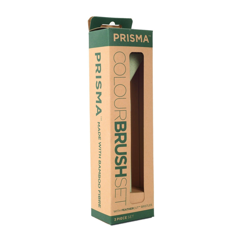 Prisma Bamboo Master Tint Brush Set - Pink/Green/Grey (3pcs) - SalonServe Hair & Beauty Supplies Ltd
