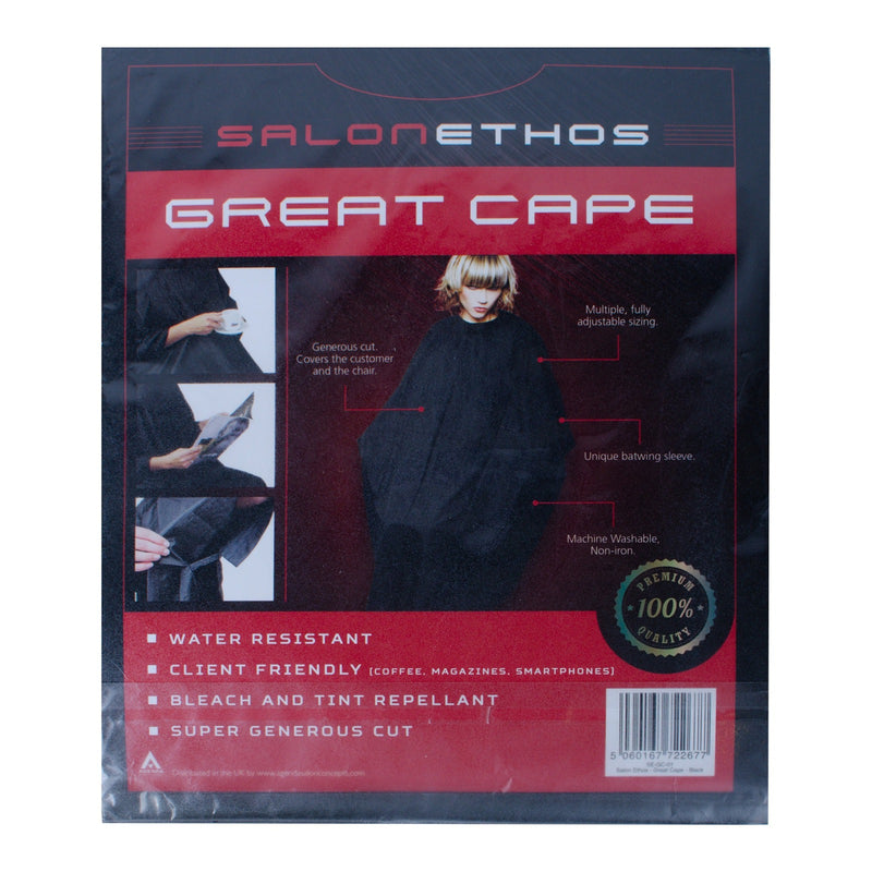Salon Ethos Great Cape Black - SalonServe Hair & Beauty Supplies Ltd