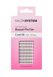 Salon System ProFan Lash Extensions 5D 8 - 13mm D Curl - SalonServe Hair & Beauty Supplies Ltd