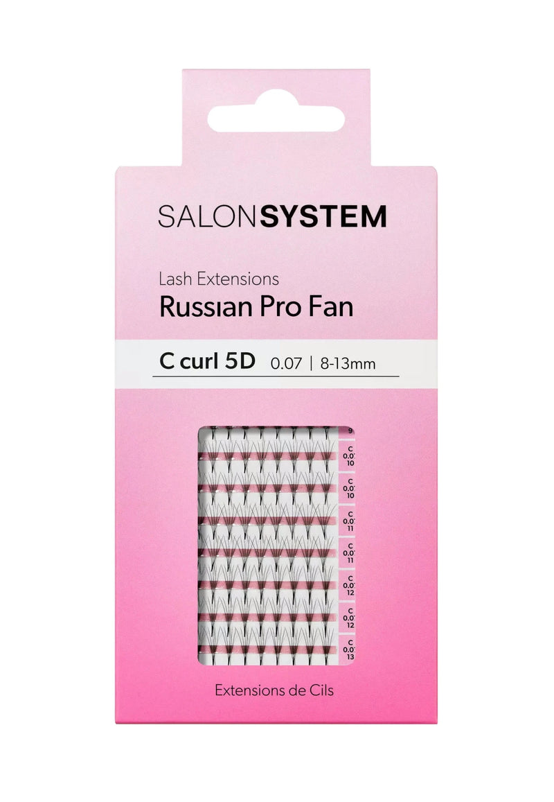 Salon System ProFan Lash Extensions 5D 8 - 13mm D Curl - SalonServe Hair & Beauty Supplies Ltd