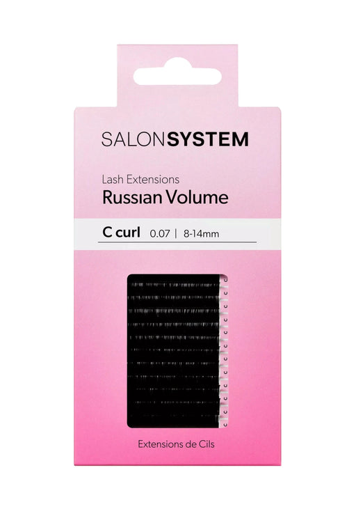 Salon System Russian Volume C Curl Lash Extensions 0.07 8 - 14mm - SalonServe Hair & Beauty Supplies Ltd