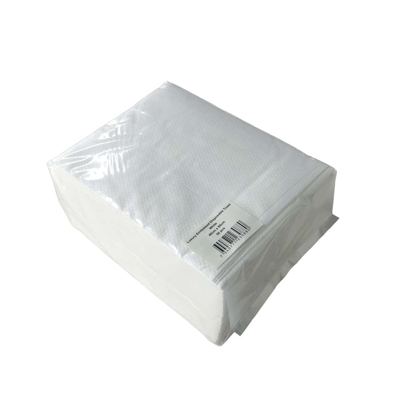 Luxury Nonwoven Embossed Disposable Towels - Pack 50 - SalonServe Hair & Beauty Supplies Ltd
