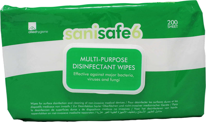 Sanisafe Surgace Wipes 200 pack