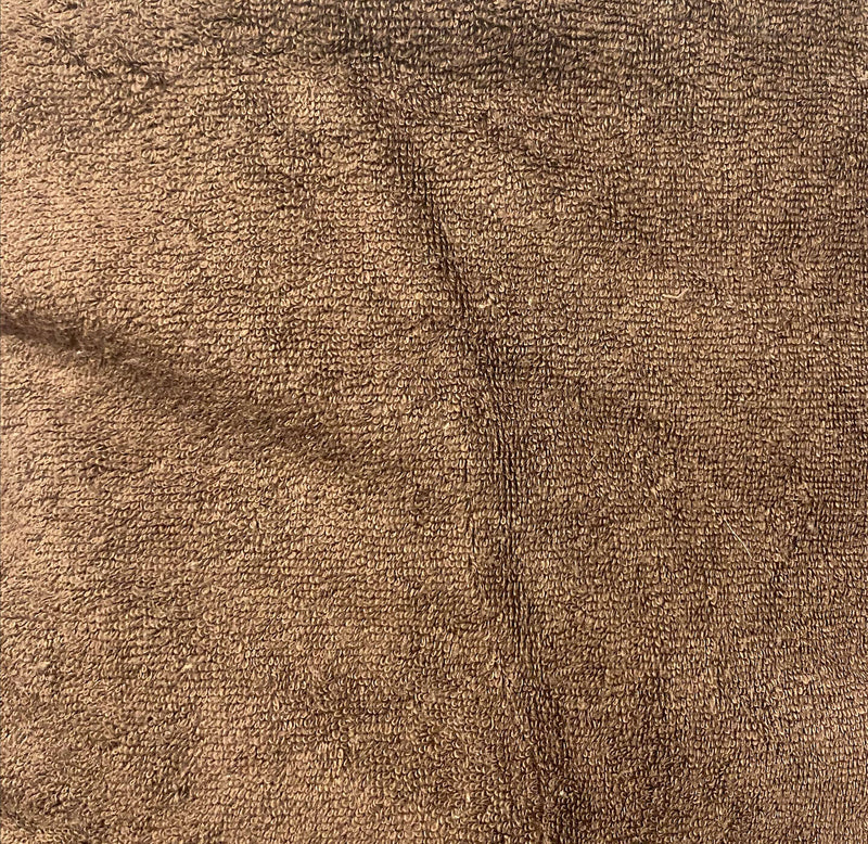Bitter chocolate towelling couch cover