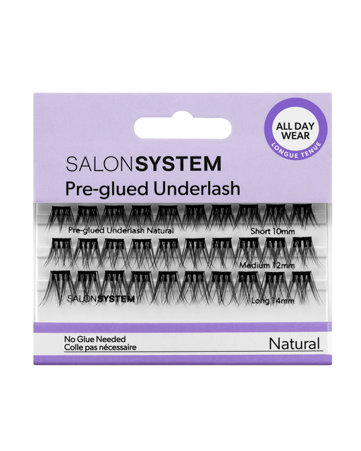 Salon System Underlash Pre - Glued - Natural Mixed Pack - SalonServe Hair & Beauty Supplies Ltd