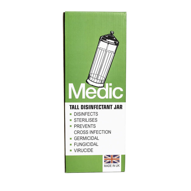 Medic Tall Disinfectant Jar - SalonServe Hair & Beauty Supplies Ltd