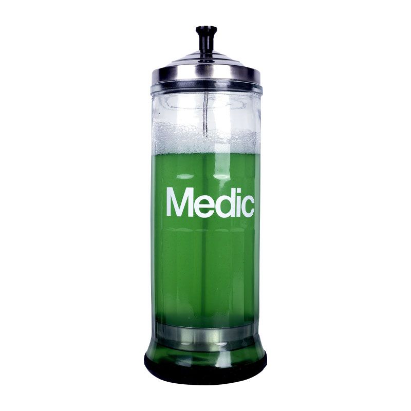Medic Tall Disinfectant Jar - SalonServe Hair & Beauty Supplies Ltd