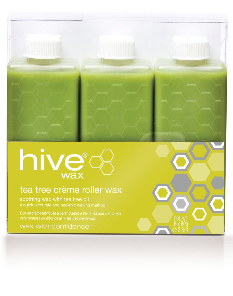 Hive Tea Tree Crème Roller Wax 80g (6) - SalonServe Hair & Beauty Supplies Ltd