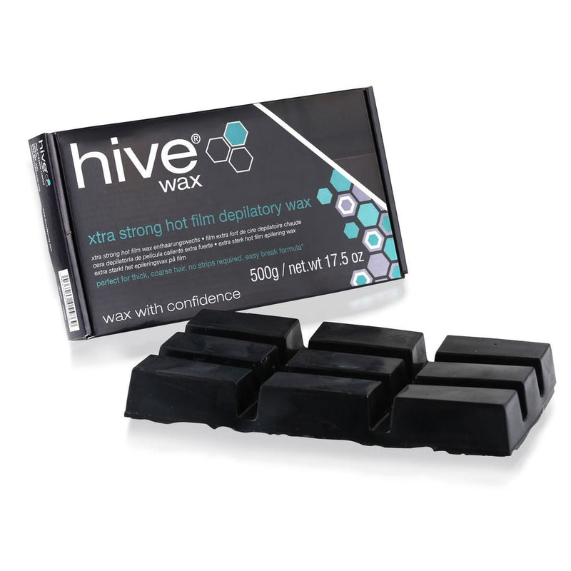 Hive Xtra Strong Hot Film Wax 500g - Block - SalonServe Hair & Beauty Supplies Ltd