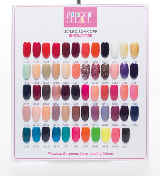 Gelease Hand Painted Nail Chart