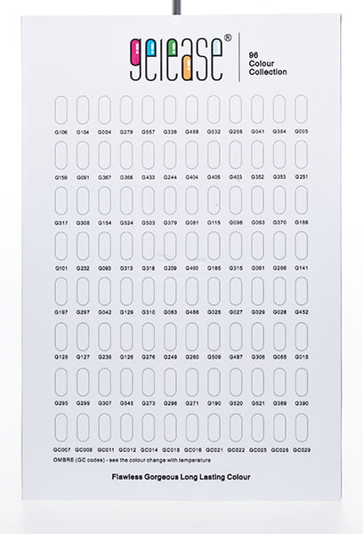 Gelease Hand Painted Nail Chart