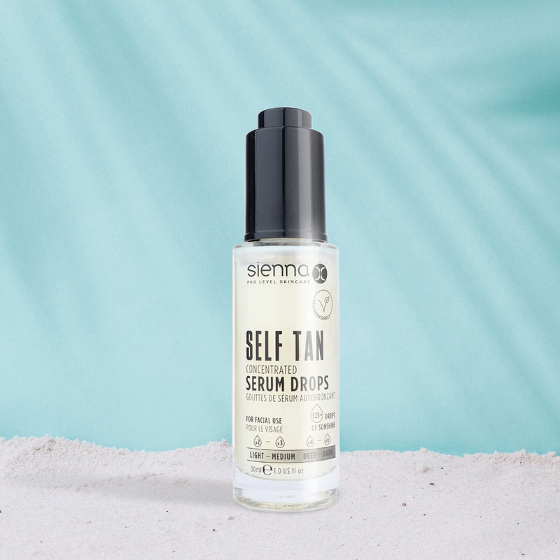 Self Tan Concentrated Serum Drops_Beach Shot