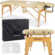 Habys Sofia Portable Massage Table Comfy Base K533 - Beige - SalonServe Hair & Beauty Supplies Ltd