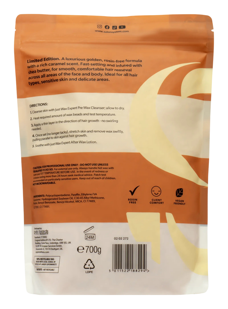 0202272 JW Expert Caramel Cream Hot Wax LTD EDITION (back)