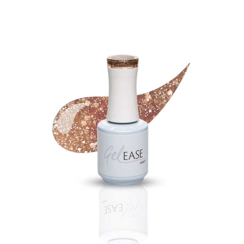 Gelease 15ml Soak off Polish Gel - Chocolate Glitter - SalonServe Hair & Beauty Supplies Ltd
