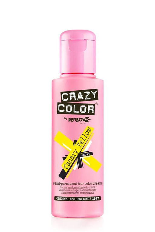 Crazy Color - 49 Canary Yellow 100ml - SalonServe Hair & Beauty Supplies Ltd