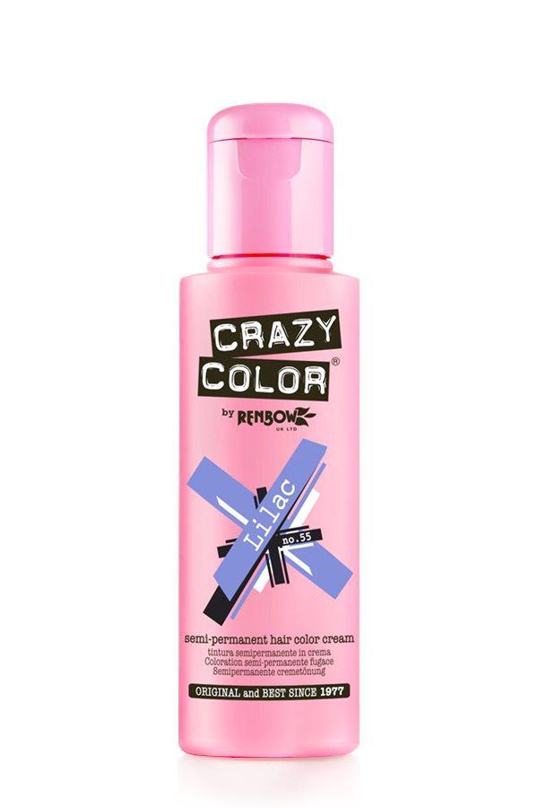 Crazy Color - 55 Lilac 100ml - SalonServe Hair & Beauty Supplies Ltd