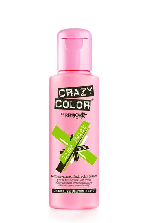 Crazy Color - 68 Lime Twist 100ml - SalonServe Hair & Beauty Supplies Ltd