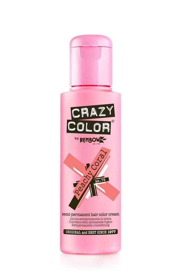 Crazy Color - 70 Peachy Coral 100ml - SalonServe Hair & Beauty Supplies Ltd
