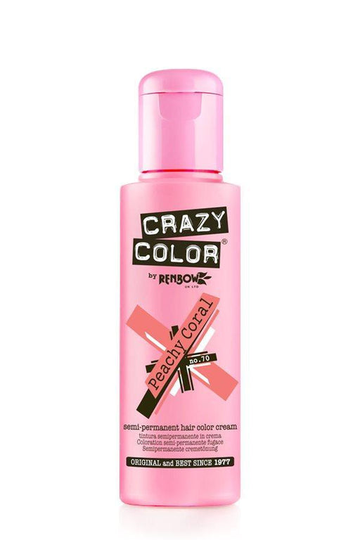Crazy Color - 70 Peachy Coral 100ml - SalonServe Hair & Beauty Supplies Ltd