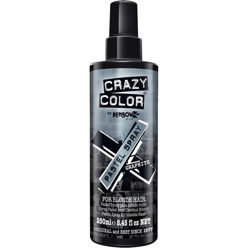 Crazy Color - Pastel Spray Graphite 250ml - SalonServe Hair & Beauty Supplies Ltd