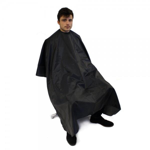 Hair Tools - Barber Pinstripe Gown Black