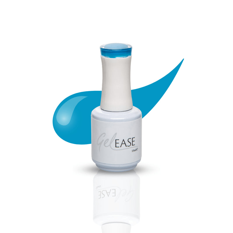 Gelease gel nails aqua blue