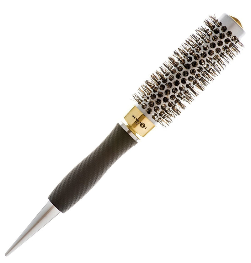 Head Jog 117 - Gold Thermal Ceramic Brush 25mm - SalonServe Hair & Beauty Supplies Ltd