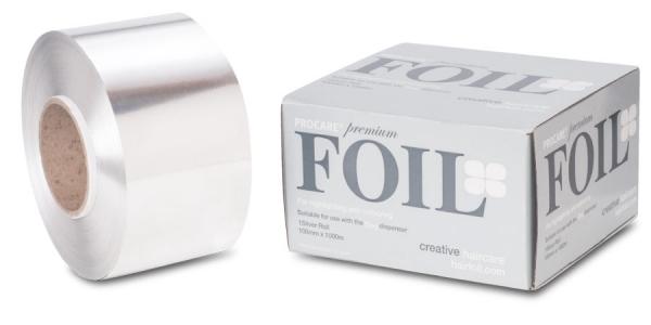 Procare - Premium Range Hair Foil Rolls 100mm x 1000m - Silver