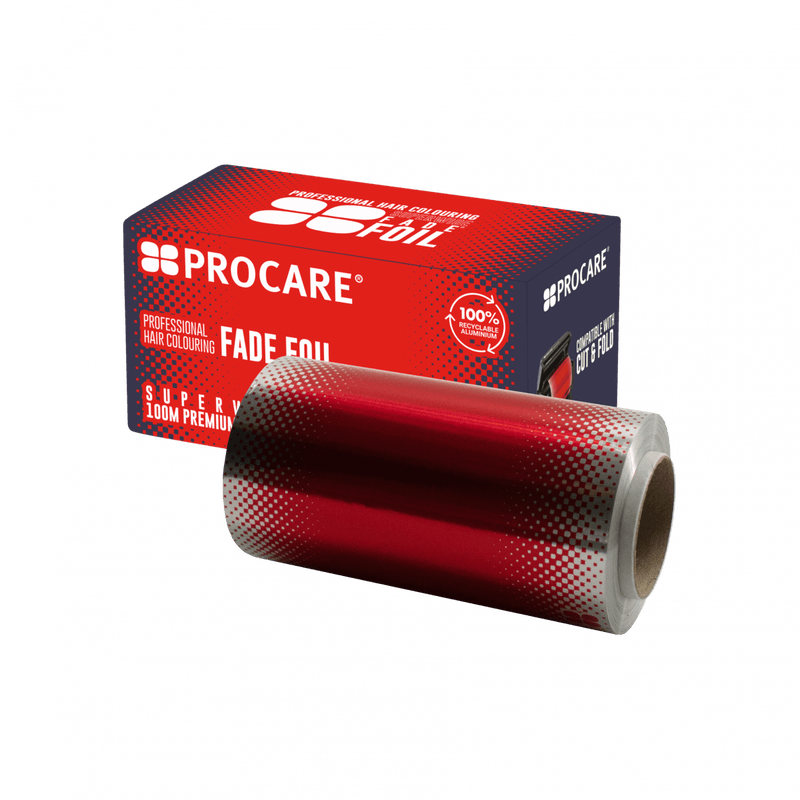 PROCARE PREMIUM SUPERWIDE RED FADE HAIR FOIL ROLL 120MM X 100MTR