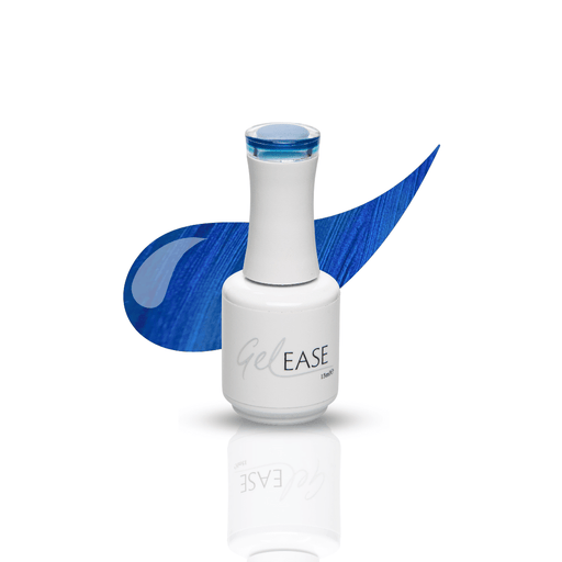 Gelease gel nails peacock blue