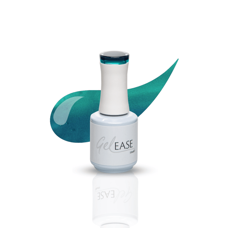 Gelease gel nails green tidal wave ombre