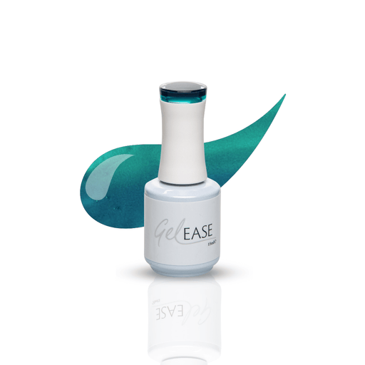 Gelease gel nails green tidal wave ombre