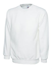 white sweatshirt