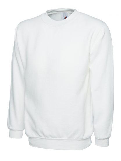 white sweatshirt