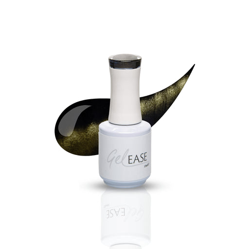 Gelease gel nails Black Cats Eyes