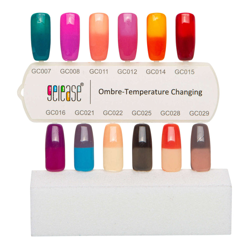 Gelease Ombre Collection - 12 x 15ml Soak off Polish Gel - SalonServe Hair & Beauty Supplies Ltd