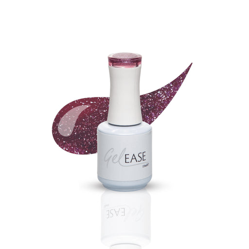 Gelease Gel Nails Purple Glitter