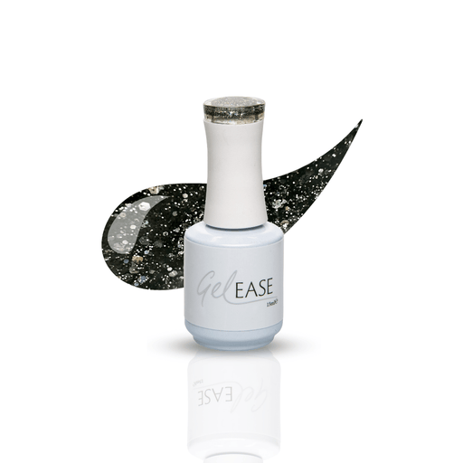 Gelease 15ml Soak off Polish Gel – Ebony Sparkle