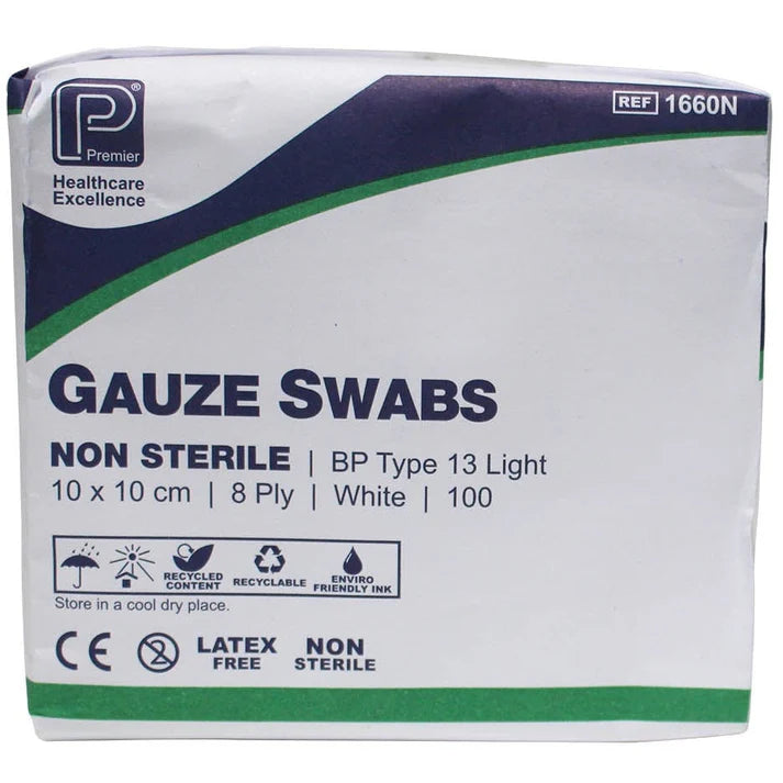 gauze swabs 10 x 10 cm