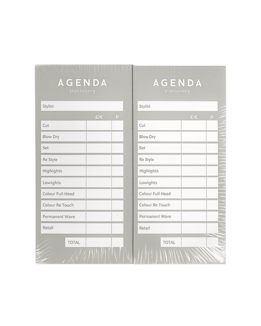 Agenda Numbered Hairdressing Check Pads pack of 12 - SalonServe Hair & Beauty Supplies Ltd